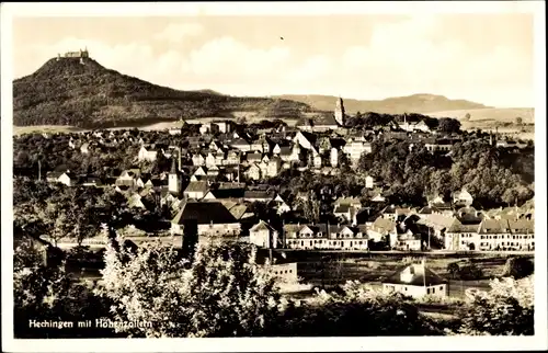 Ak Hechingen im Zollernalbkreis, Panorama, Burg Hohenzollern