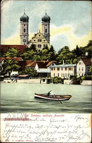 Ak Friedrichshafen am Bodensee, Kgl. Schloss, Östl. Asicht