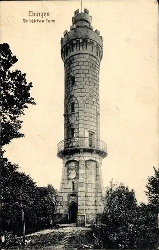 Ak Ebingen Albstadt in Württemberg, Schlossfelsen-Turm