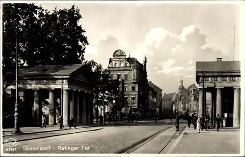 Ak Düsseldorf am Rhein, Ratinger Tor