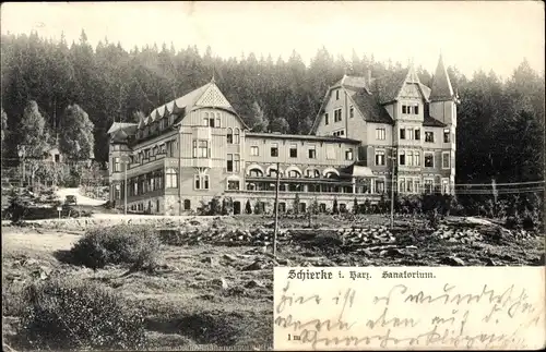 Ak Schierke Wernigerode im Harz, Sanatorium