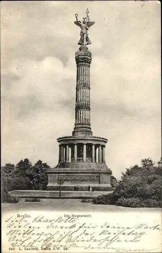 Ak Berlin Tiergarten, Siegessäule