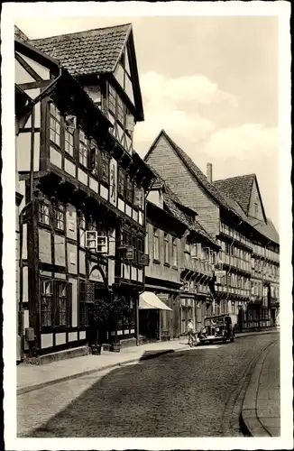 Ak Göttingen, Kurze Straße mit Gasthaus Schwarzer Bär