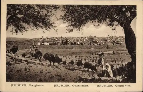 Ak Jerusalem Israel, Gesamtansicht