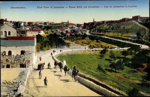 Ak Jerusalem Israel, Panoramablick