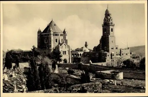Ak Jerusalem Israel, Heiligtum Maria Heimgang auf Sion