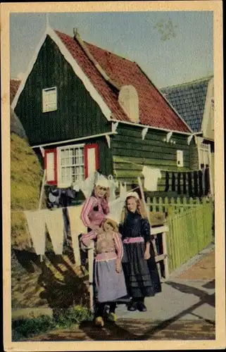Ak Marken Nordholland Niederlande, Volkstrachten