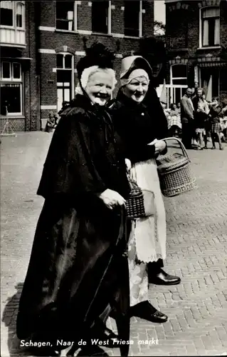 Ak Schagen Nordholland Niederlande, Westfriese Markt