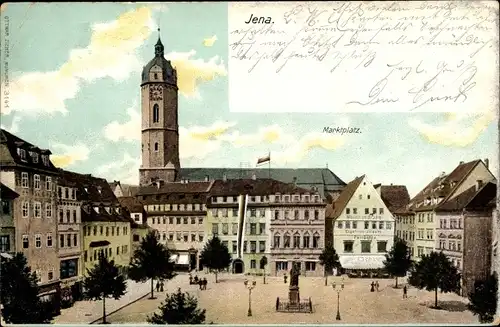 Ak Jena in Thüringen, Marktplatz