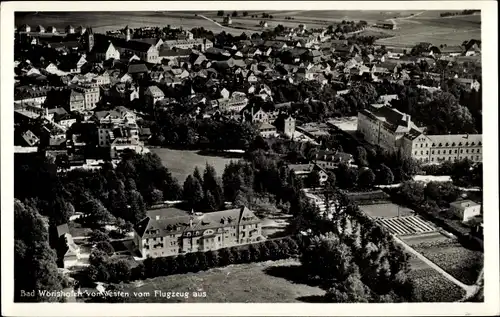Ak Bad Wörishofen im Unterallgäu, Fliegeraufnahme vom Ort