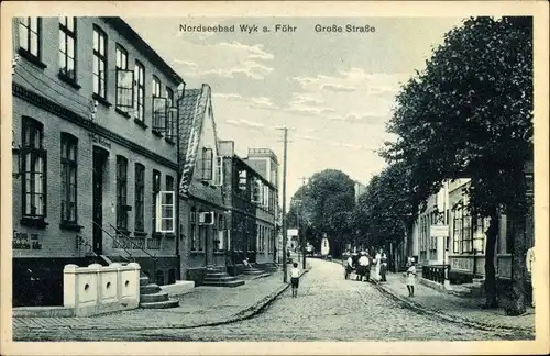 Ak Wyk auf Föhr Nordfriesland, Große Straße