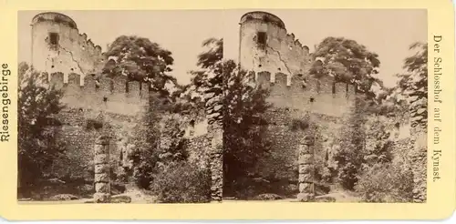 Stereo Foto Sobieszów Hermsdorf Kynast Jelenia Góra Hirschberg im Riesengebirge, Burg Kynast