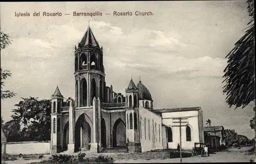 Ak Barranquilla Kolumbien, Iglesia del Rosario