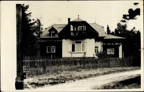 Ak Bärenfels Altenberg im Erzgebirge, Pension Waldfrieden