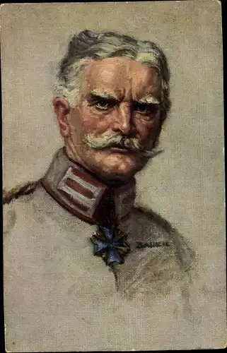 Künstler Ak Bauer, Karl, Generalfeldmarschall August von Mackensen, Portrait