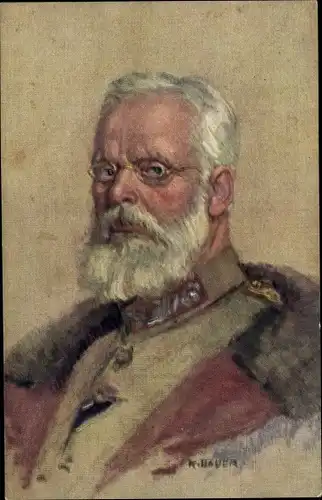 Künstler Ak Bauer, Karl, König Ludwig III. von Bayern, Portrait