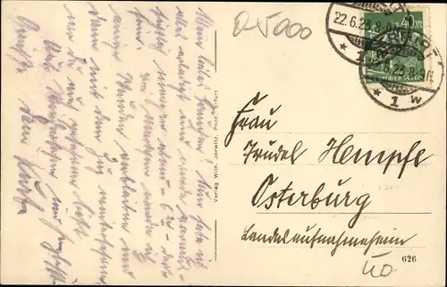 Ak Erfurt in Thüringen, Hotel Schwarzer Adler, Löberstraße 4