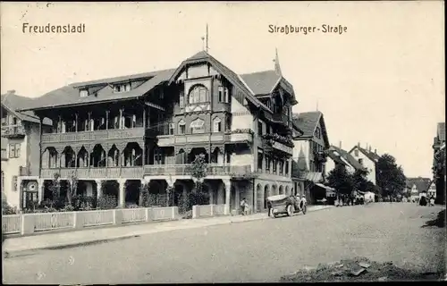 Ak Freudenstadt im Schwarzwald, Straßburger Straße