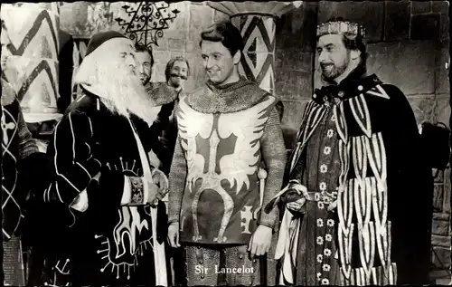 Ak Schauspieler Sir Lancelot, Schauspieler, Filmszene, Rüstung
