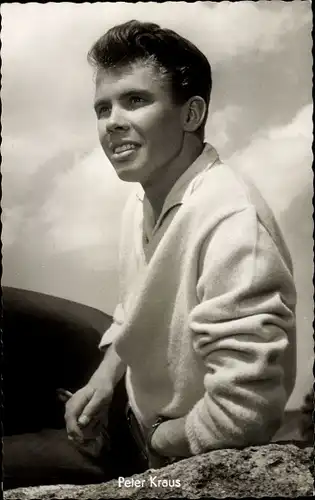 Ak Schauspieler und Sänger Peter Kraus, Portrait