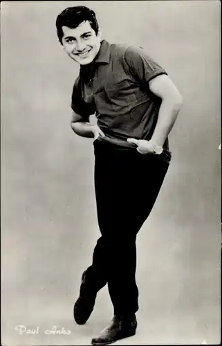 Ak Schauspieler Paul Anka, Portrait