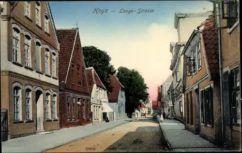 Ak Hoya an der Weser, Langestraße