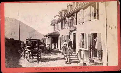 CDV Le Sepey Kanton Waadt, Hotel des Alpes, 1873