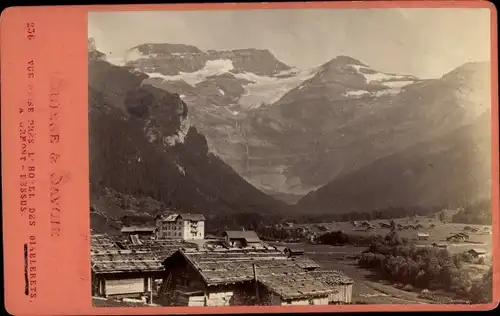 CDV Le Sepey Kanton Waadt, Teilansicht, Hotel des Diablerets, 1873