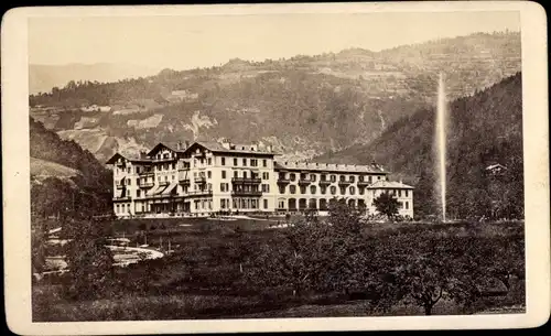 CDV Bern Stadt Schweiz, Hotel, Wasserfontaine, 1873