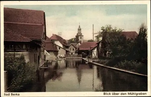 Ak Bad Berka in Thüringen, Mühlgraben