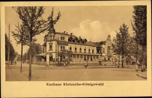Ak Dresden Klotzsche Königswald, Kurhaus