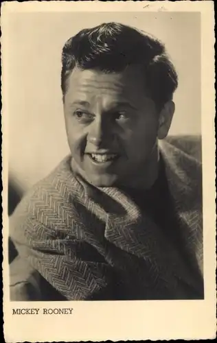 Ak Schauspieler Mickey Rooney, Portrait