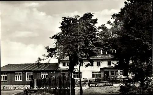 Ak Ober Holzhau Rechenberg Bienenmühle Erzgebirge, Gaststätte Fischerbaude