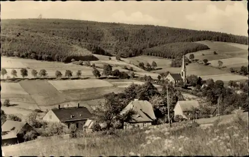 Ak Rechenberg Bienenmühle Erzgebirge, Teilansicht, Kirche