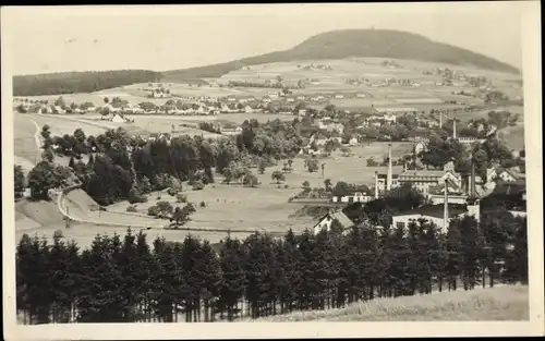 Ak Bärenstein im Obererzgebirge, Panorama mit Berg Bärenstein