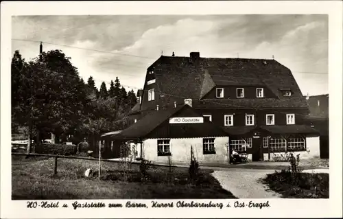 Ak Oberbärenburg Altenberg im Erzgebirge, HO Hotel und Gaststätte zum Bären