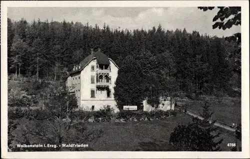 Ak Wolkenstein im Erzgebirge, Haus Waldfrieden