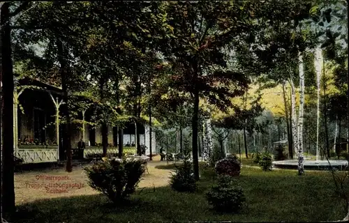 Ak Zeithain in Sachsen, Truppenübungsplatz, Offizierspark