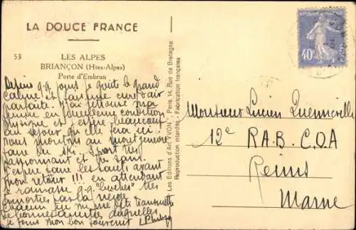 Ak Briançon Briancon Hautes-Alpes, Porte d’Embrun