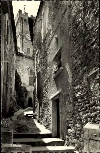 Ak Viviers sur Rhone Ardèche, Uhrenturm