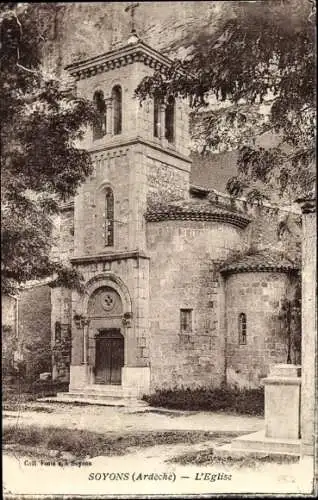 Ak Soyons Ardèche, Kirche