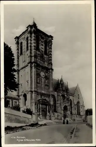Ak Rethel Ardennen, Kirche St. Nicolas