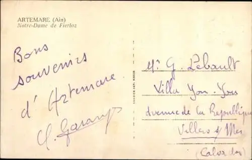 Ak Artemare Ain, Notre-Dame de Fierloz
