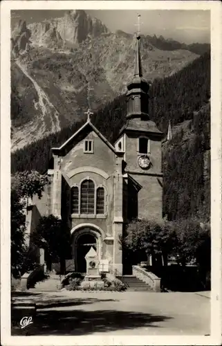 Ak Chamonix Haute Savoie, Kirche, Le Brevent