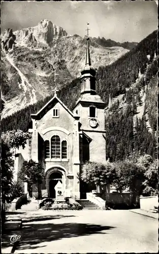 Ak Chamonix Haute Savoie, Kirche, Le Brevent