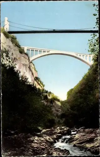 Ak Annecy Haute Savoie, Les Ponts de la Caille