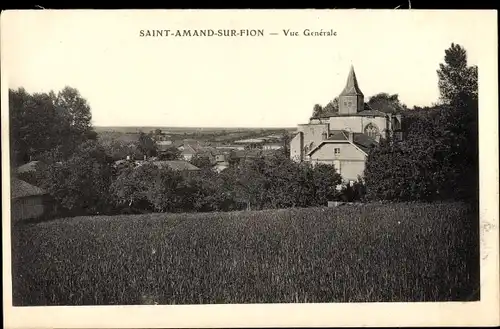 Ak Saint Amand sur Fion Marne, vue generale