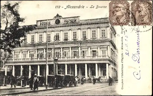 Ak Alexandria Ägypten, Börse