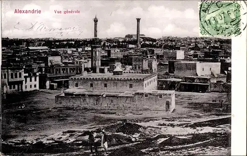 Ak Alexandria Ägypten, Gesamtansicht