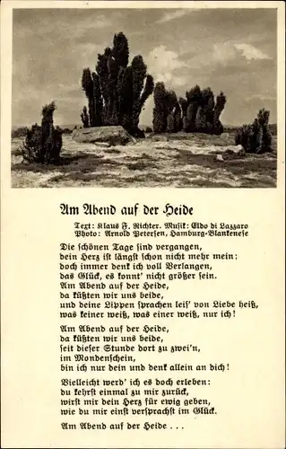 Lied Ak Am Abend auf der Heide, Klaus F. Richter, Eldo di Lazzaro